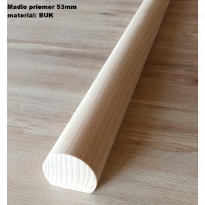 Drevené madlo priemer 53 mm na stenu č.7