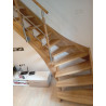 Drevené schody rohové
