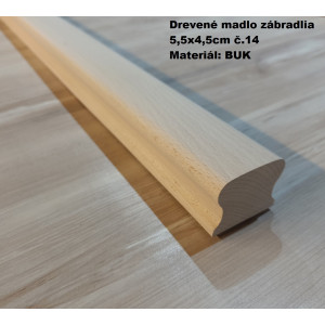 Drevené madlo zábradlia 5,5x4,5cm č.14