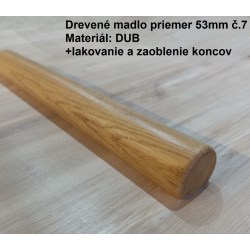 Drevené madlo priemer 53 mm na stenu č.7