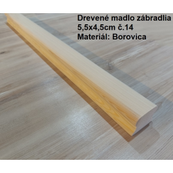 Drevené madlo zábradlia 5,5x4,5cm č.14