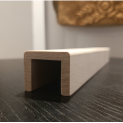 Drevené madlo zábradlia 5,5x4,5cm s drážkou 36x36mm č.34