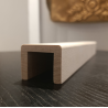 Drevené madlo zábradlia 5,5x4,5cm s drážkou 36x36mm č.34