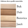 Drevené madlo zábradlia 5,5x4,5cm s drážkou 36x36mm č.34