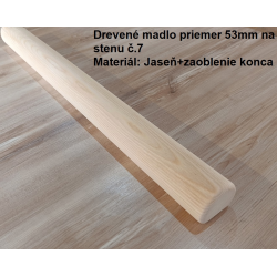 Drevené madlo priemer 53 mm na stenu č.7