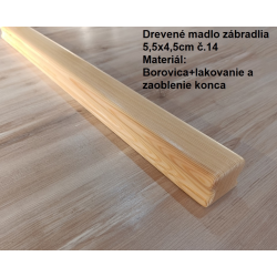 Drevené madlo zábradlia 5,5x4,5cm č.14