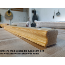 Drevené madlo zábradlia 5,5x4,5cm č.14