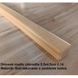 Drevené madlo zábradlia 5,5x4,5cm č.14