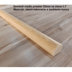 Drevené madlo priemer 53 mm na stenu č.7