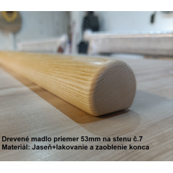 Drevené madlo priemer 53 mm na stenu č.7