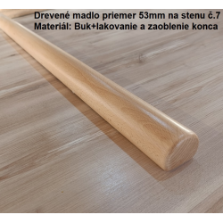 Drevené madlo priemer 53 mm na stenu č.7