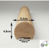 Drevené madlo zábradlia priemer 5,3cm s drážkou 30x5mm č.8