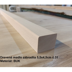 Drevené madlo zábradlia 5,5x4,5cm č.31
