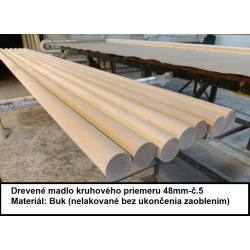 Drevené madlo kruhového priemeru 48mm-č.5