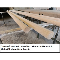 Drevené madlo kruhového priemeru 48mm-č.5