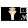 Drevená nábytková noha 28