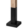 Stĺpik pre zábradlie 40x40mm čierny nerez/drevo č.6