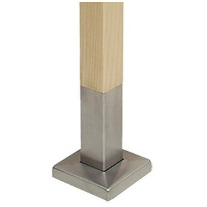 Stĺpik pre zábradlie 50x50mm nerez/drevo č.10
