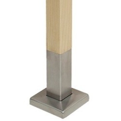 Stĺpik systémový 50x50mm nerez+drevo č.10