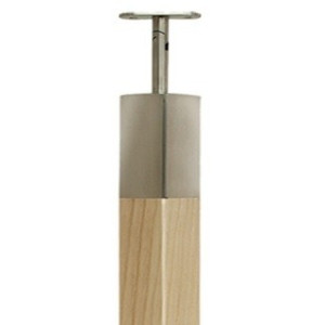Stĺpik pre zábradlie 60x60mm nerez/drevo č.12