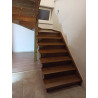 Drevené schody rovné