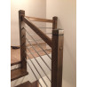 Samonosné drevené schody hnedé