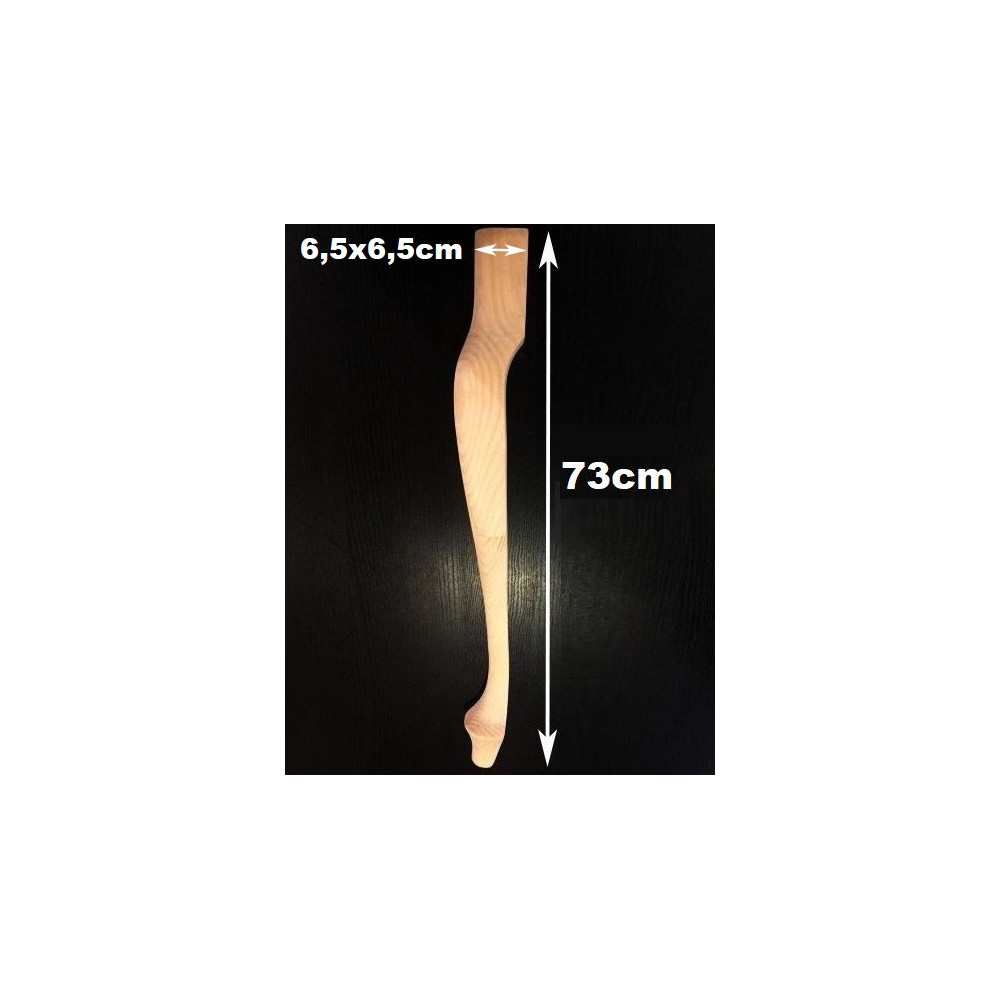 Drevená nábytková noha baroko 2