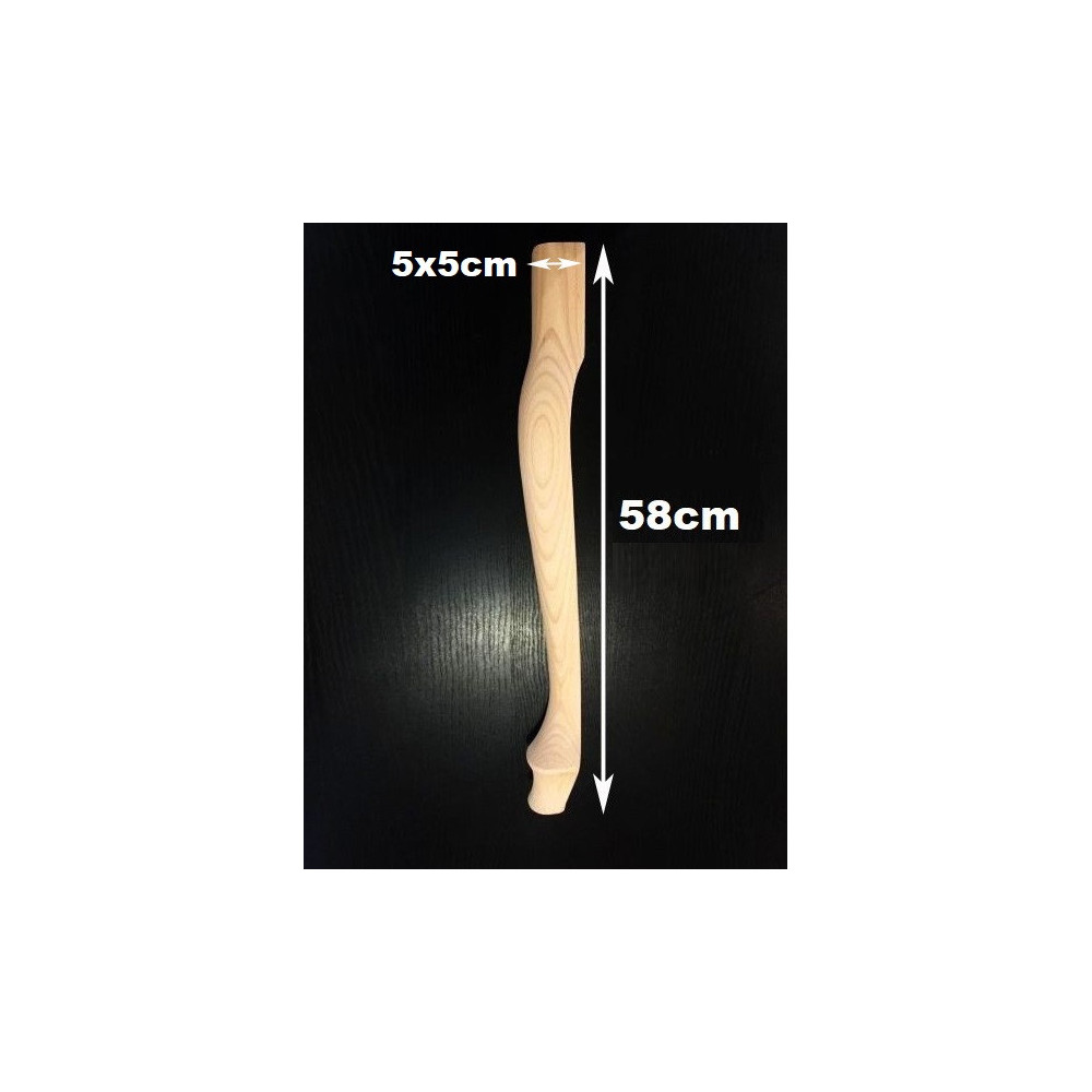 Drevená nábytková noha baroko 4