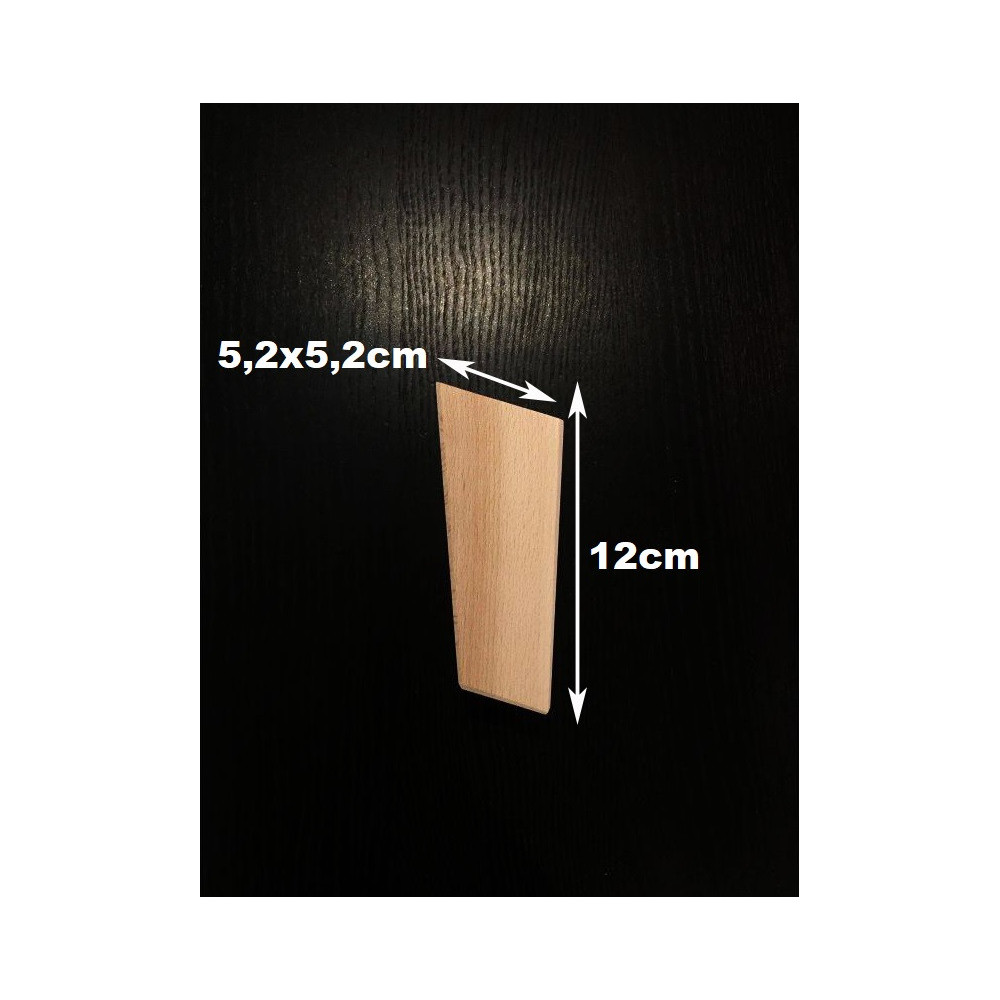 Drevená nábytková noha hranatá 22