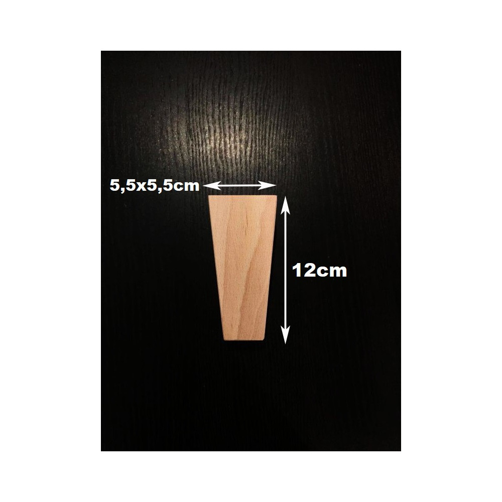 Drevená nábytková noha hranatá 23